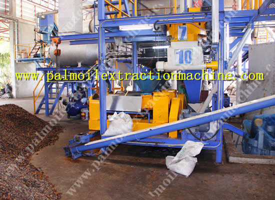 Dry type palm oil mill process