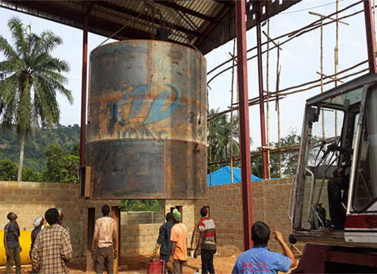 Nigeria palm kernel oil mill plant project installation progress