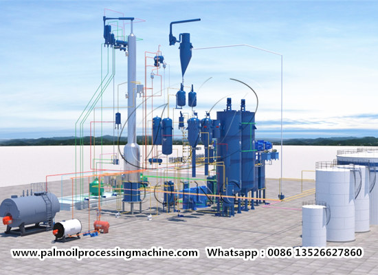 100tpd palm oil refinery and fractionation plant video (part 1)