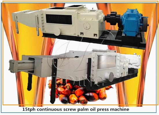 15tph continuous screw palm oil press machine working video and customer feedback
