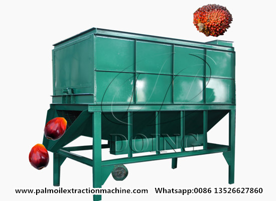 500kg/h simple type palm fruit thresher machine and large scale drum type palm fruit threshing machine video
