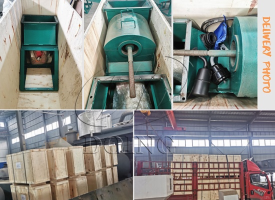 Small scale palm oil press machines purchased by Angolan customer was officially delivered!