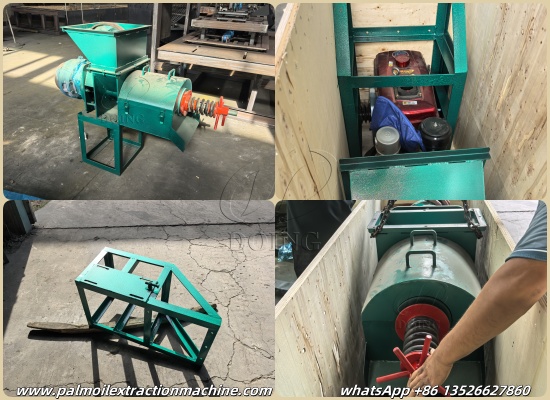 Key Equipment Dispatch: 500KGH Diesel Powered Palm Oil Pressing Machine for African Client