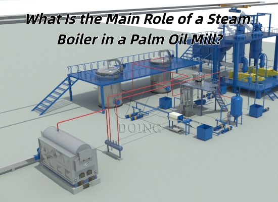 What Is the Main Role of a Steam Boiler in a Palm Oil Mill?