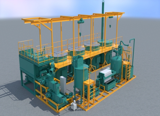 1tph modular palm oil processing plant 3D animation