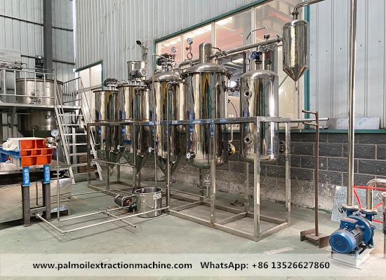 1tpd stainless steel electric heating palm oil refinery plant
