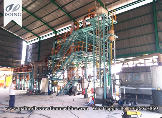 Indonesia 5tpd palm oil refinery plant running video