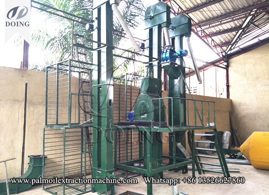 Palm nut cracking and separating machine successfully installed in Abidjan,Ivory coast