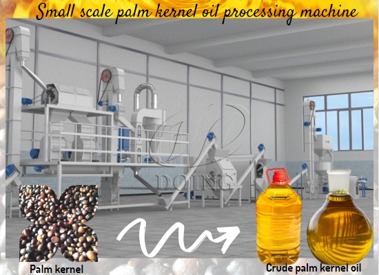 Small scale palm kernel oil processing machine 3D animation video