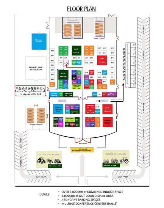 Doing Company site in Abuja international agricultural machines exhibition 