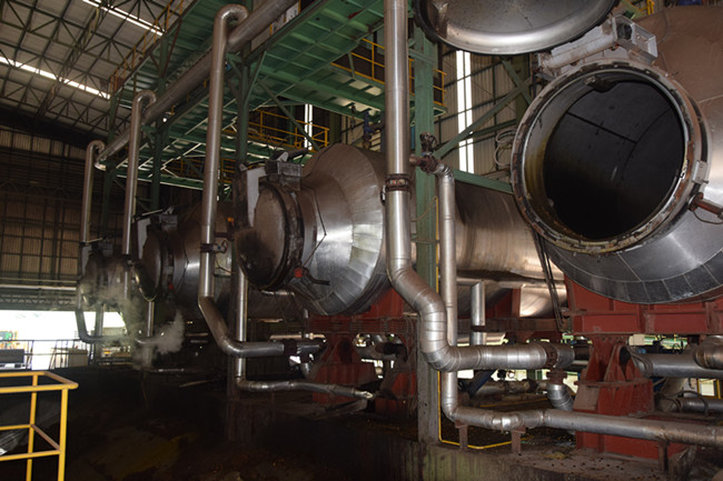 horizontal palm bunch sterilizer