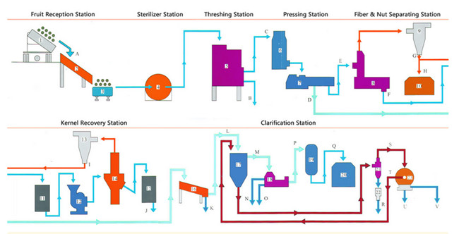 palm oil processing process