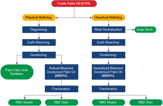 palm oil refining methods