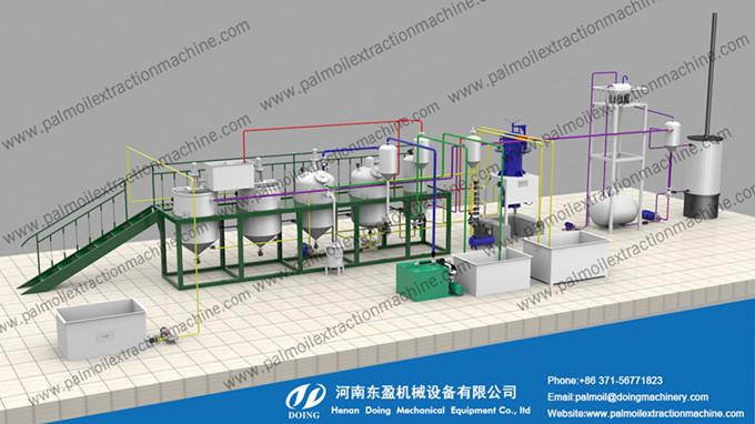 palm oil refining machine
