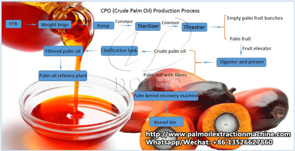 flow chart diagram of palm oil mill plant