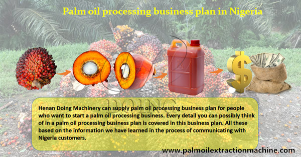 palm oil processing business plan 