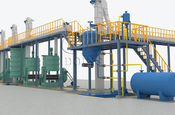 Ligne de production d'huile de cuisson