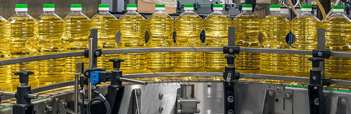 Machine de remplissage d'huile de cuisson à grande échelle