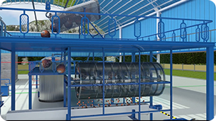 Rotary drum Fruit thresher