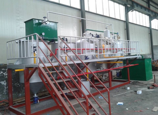 Small scale palm kernel oil refinery plant