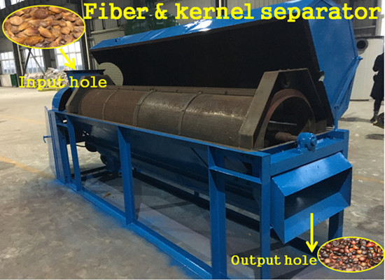 Palm nut fiber separator machine