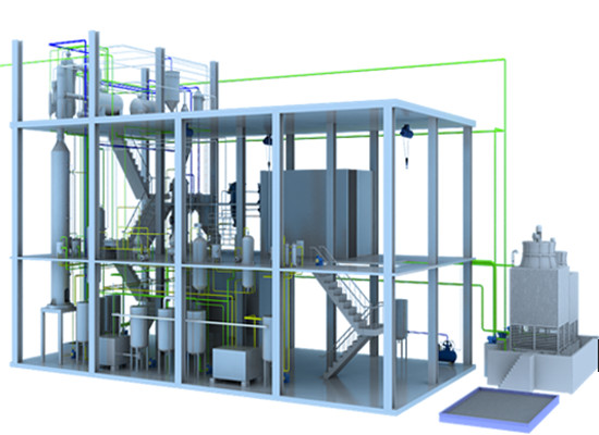 Small scale palm oil refinery plant