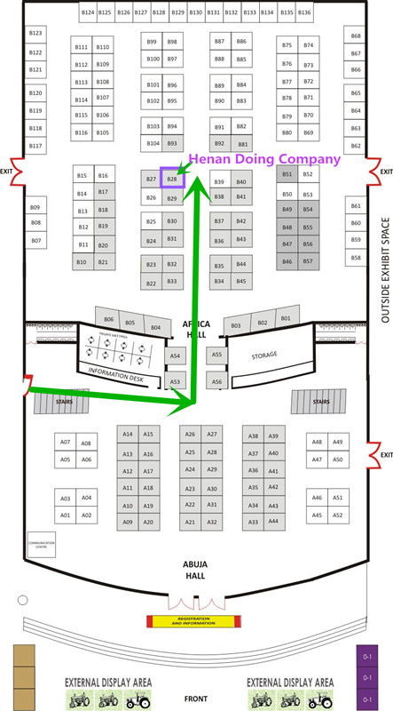 2017 Nigeria International Agriculture Exhibition Henan Doing Company Booth No.