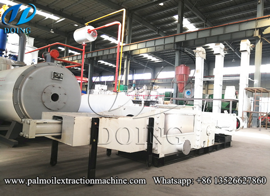 Continuous screw palm oil press machine