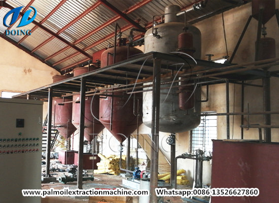 5tpd palm oil refinery and fractionation plant successfully installed in Nigeria