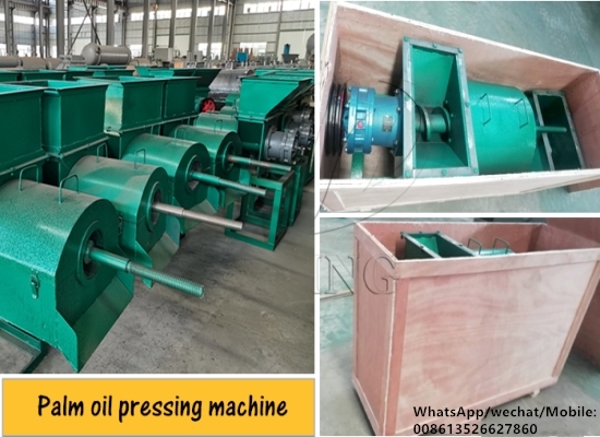 American customer ordered a 500kg/h diesel type palm oil press machine from Henan Glory Company