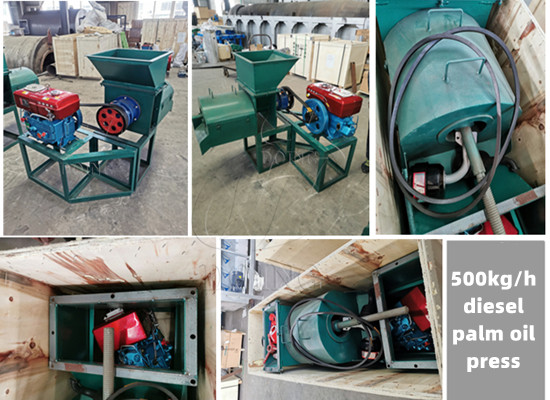 The 500kg/h diesel engine palm oil press ordered by Ghana customer has been successfully delivered!