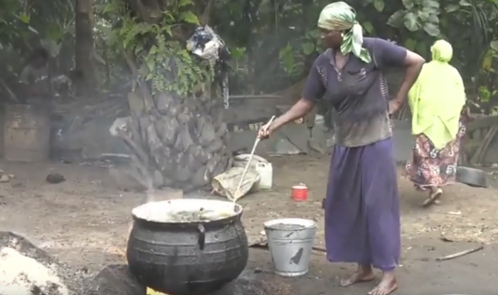 manual palm kernel oil extraction