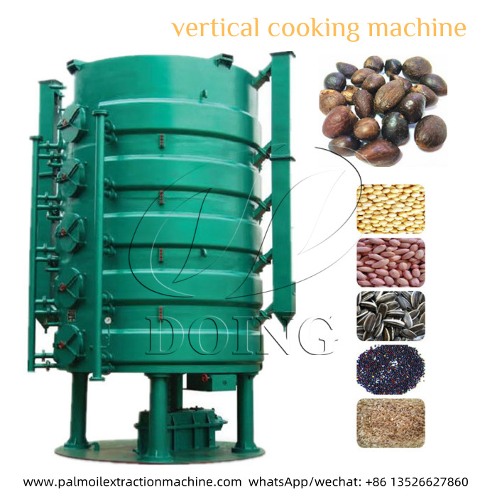 palm kernel vertical cooking machine