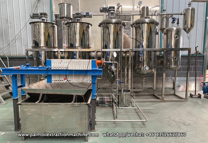 mini palm kernel oil refining machine