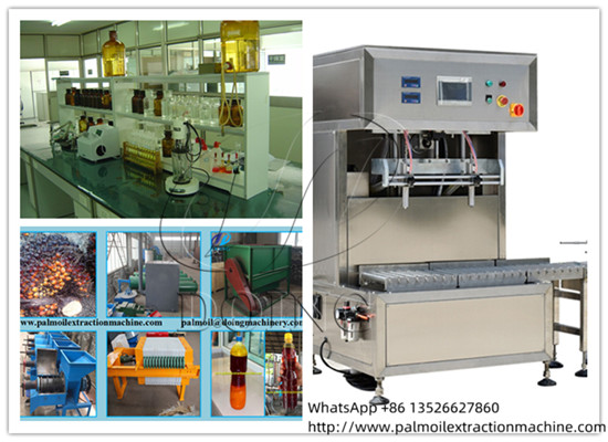 Nigerian customer purchases a simple 1tph palm oil pressing line and laboratory equipment and double-head filling machine