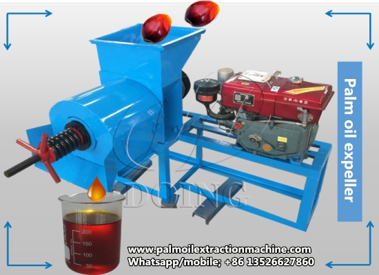 A 500kgph diesel palm oil presser purchased by Nigeria client purchased from Henan Glory Company was shipped.