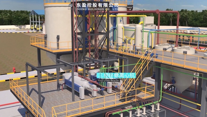 Three-phase decanter