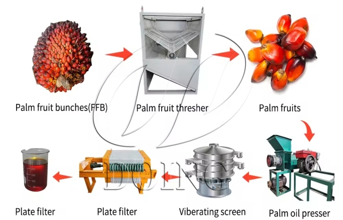Palm oil processing equipment