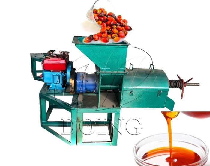 Diesel-powered palm oil extraction machine
