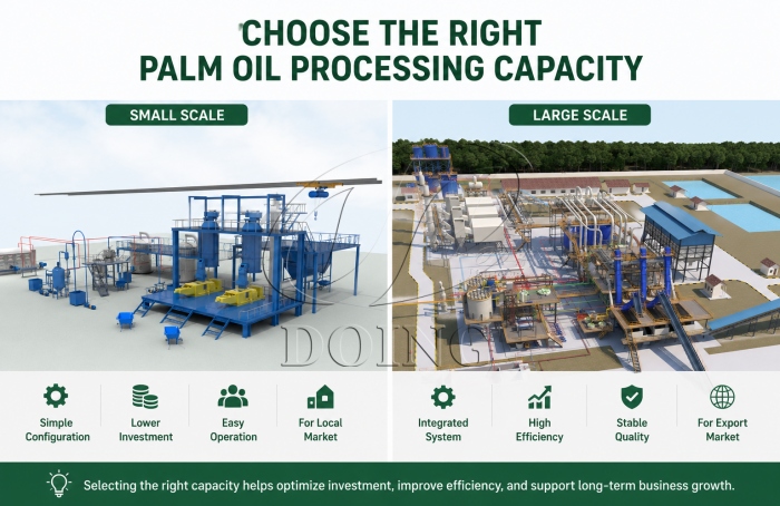 Palm oil processing plants