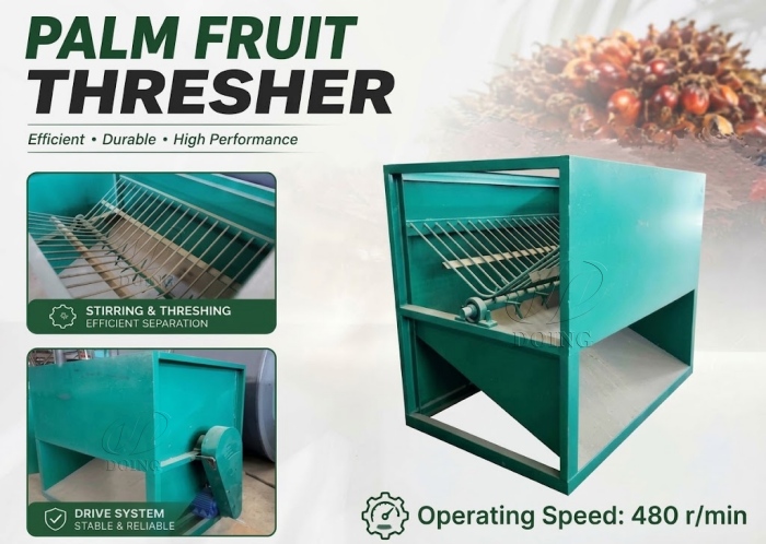 simple-type palm fruit thresher