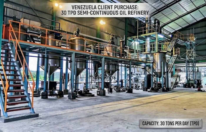 palm oil refinery machine