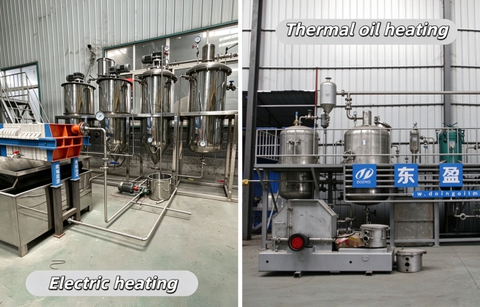 small palm oil refinery