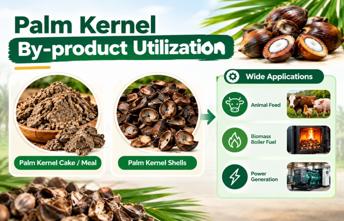 Uses of palm kernel by-products