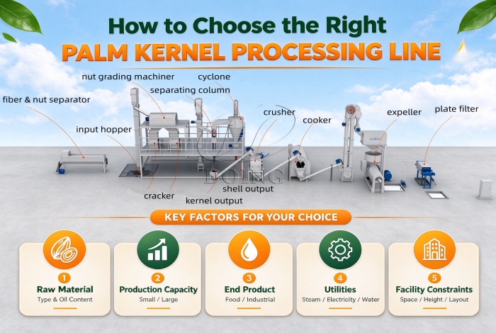 Choosing the right palm kernel oil processing line