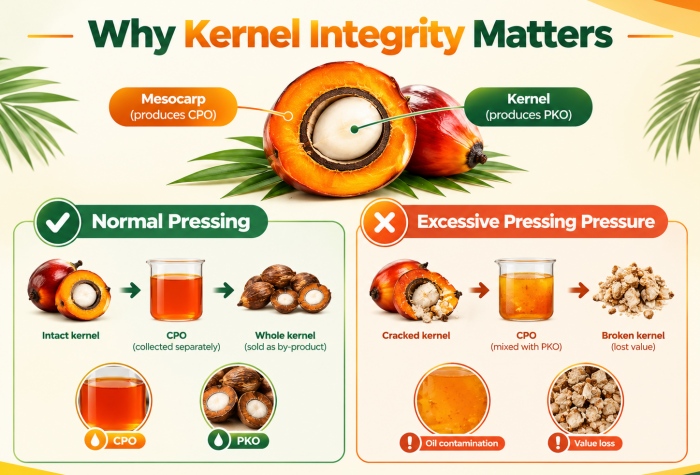 The importance of keeping palm kernels intact