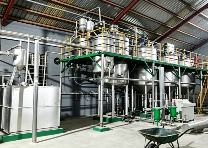 5 TPD palm kernel oil refining plant project in Nigeria