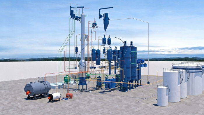 Full-continuous type palm oil refining plant