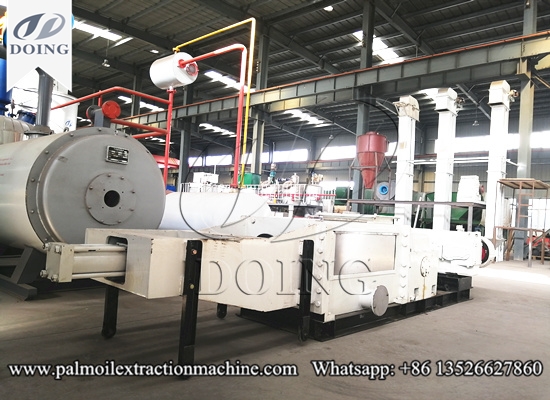 Continuous screw palm oil press machine