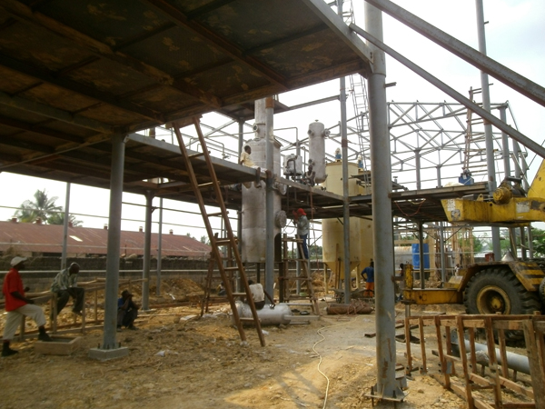 Palm oil refinery in Congo